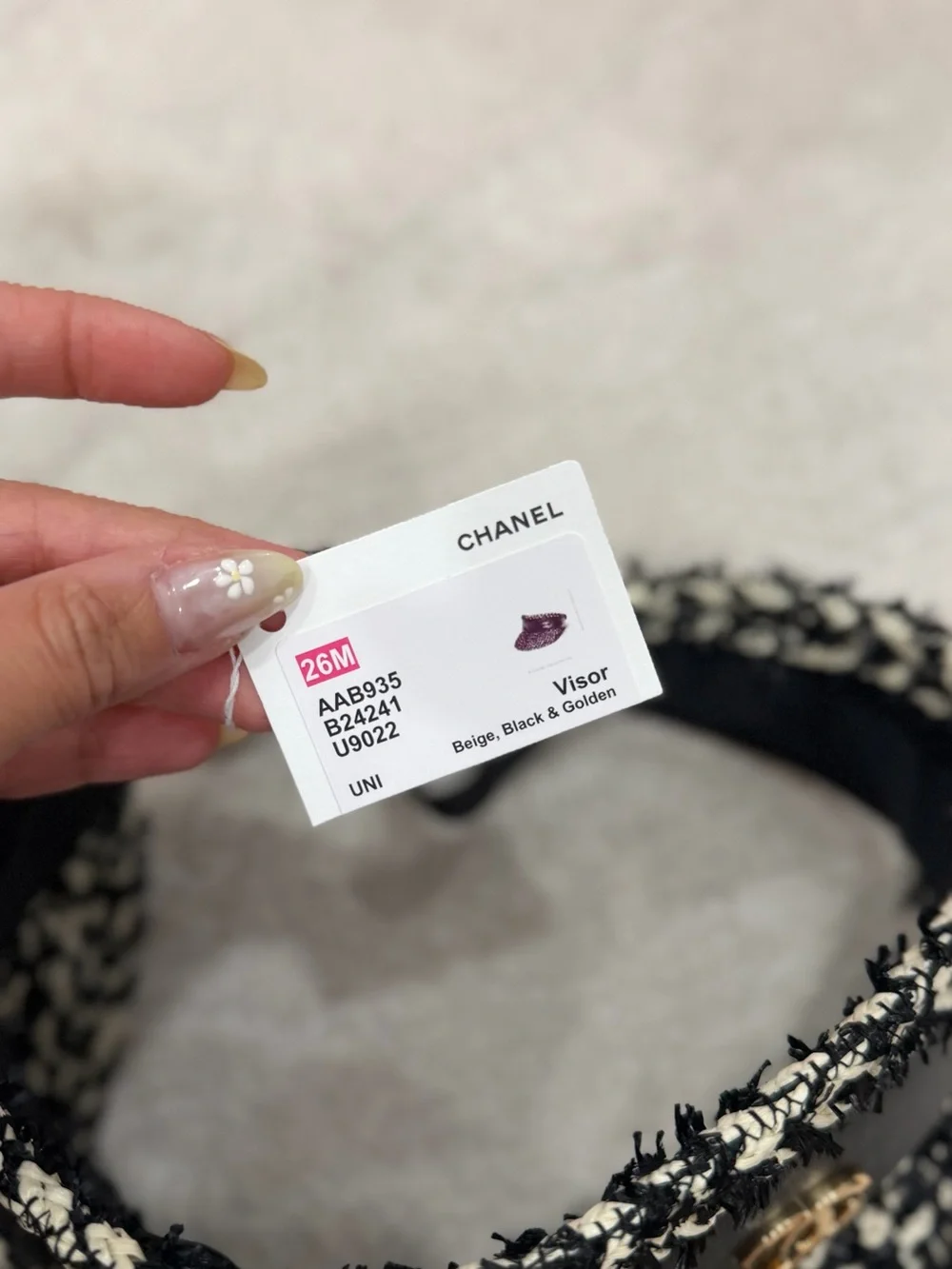 Brand new CHANEL 26M Visor